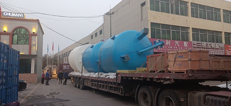 【川一股份】50T/H单级反渗透+软化设备发往泰安