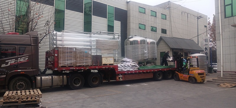 【川一股份】20T/H全不锈钢双级反渗透设备发往德州平原