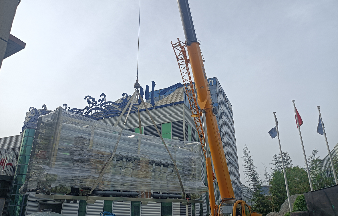 【川一股份】60T/H单级反渗透设备装车发往甘肃张掖市