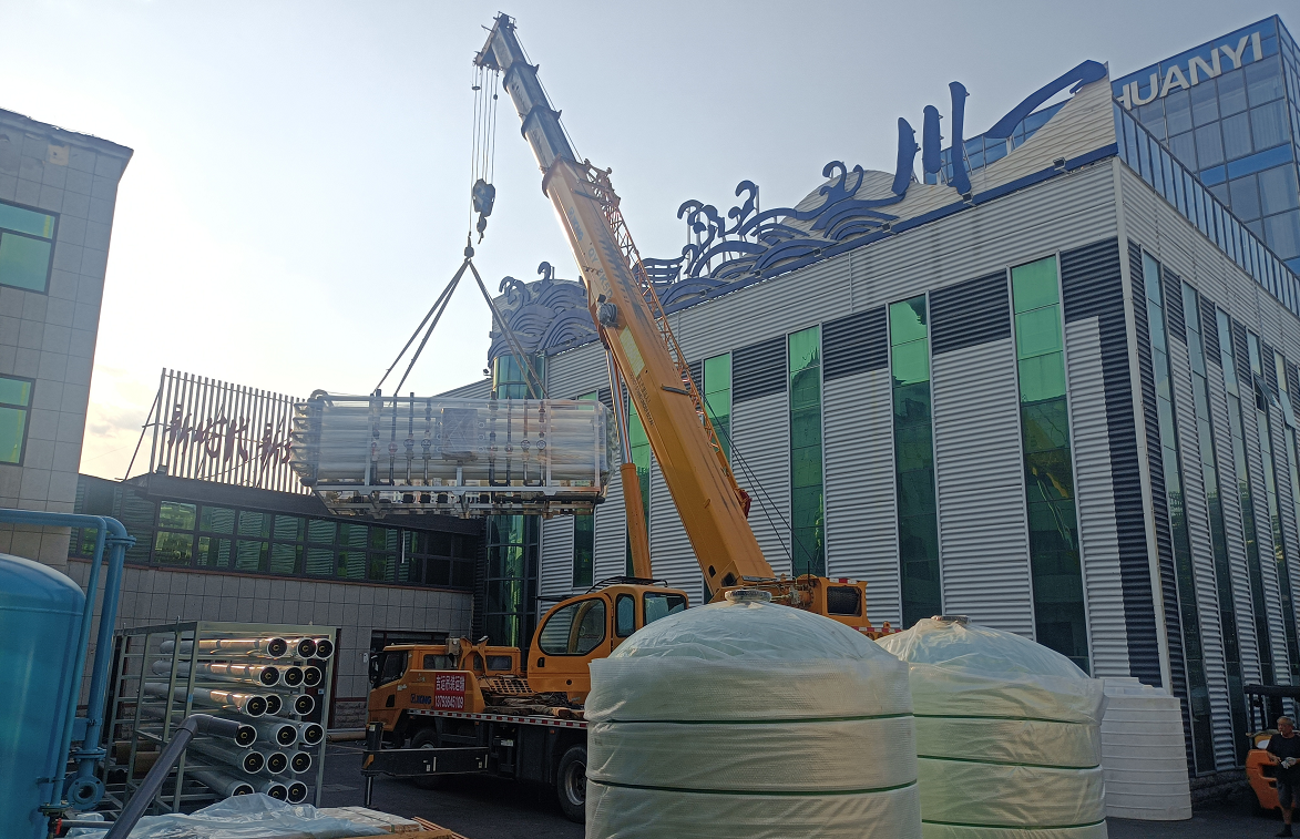【川一股份】70T单级反渗透设备装车发往甘肃省张掖市