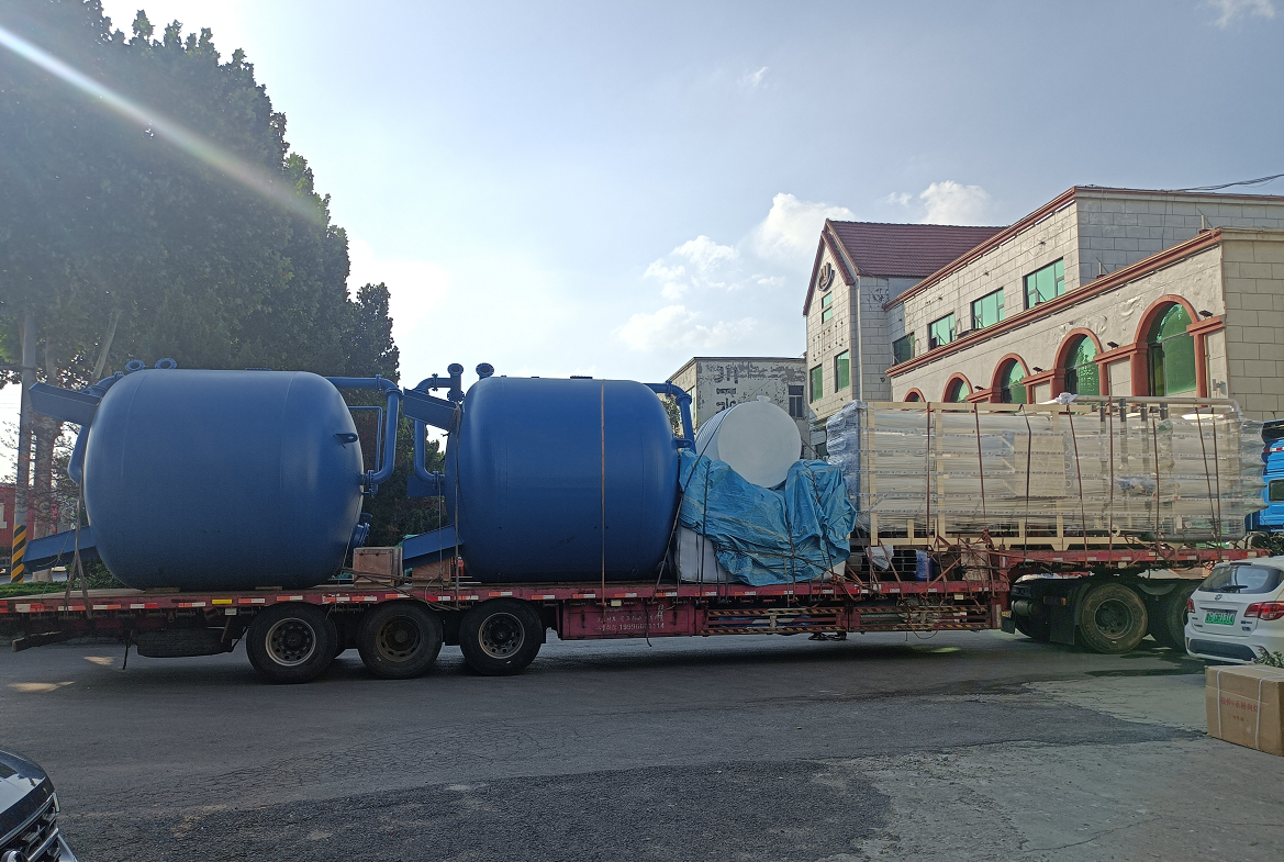 【川一股份】50T/H纳滤设备装车发往甘肃酒泉市