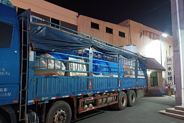 【川一股份】70T/H软化水设备装车发往广西百色市