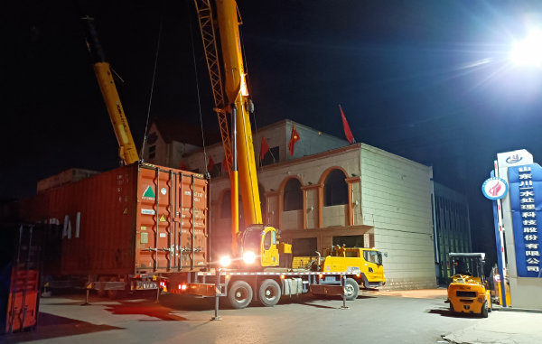 【川一股份】出口墨西哥70T单级反渗透设备装车发往青岛港