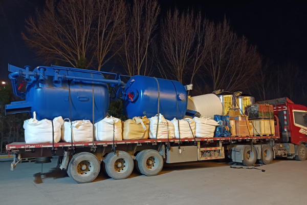 【川一股份】60T单级反渗透设备+软化设备装车发往济宁市曲阜市