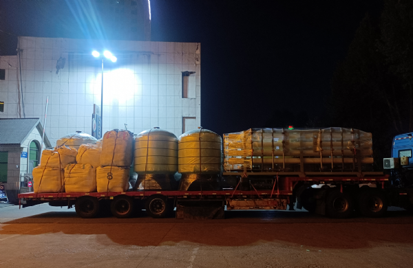 【川一股份】河北省张家口市2✖20T单级反渗透设备发货