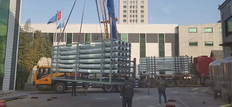 【川一股份】150T/H反渗透设备主机发往滨州第 一车